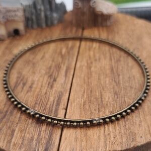 Elegant Gold-Toned Dotted Bangle B3336